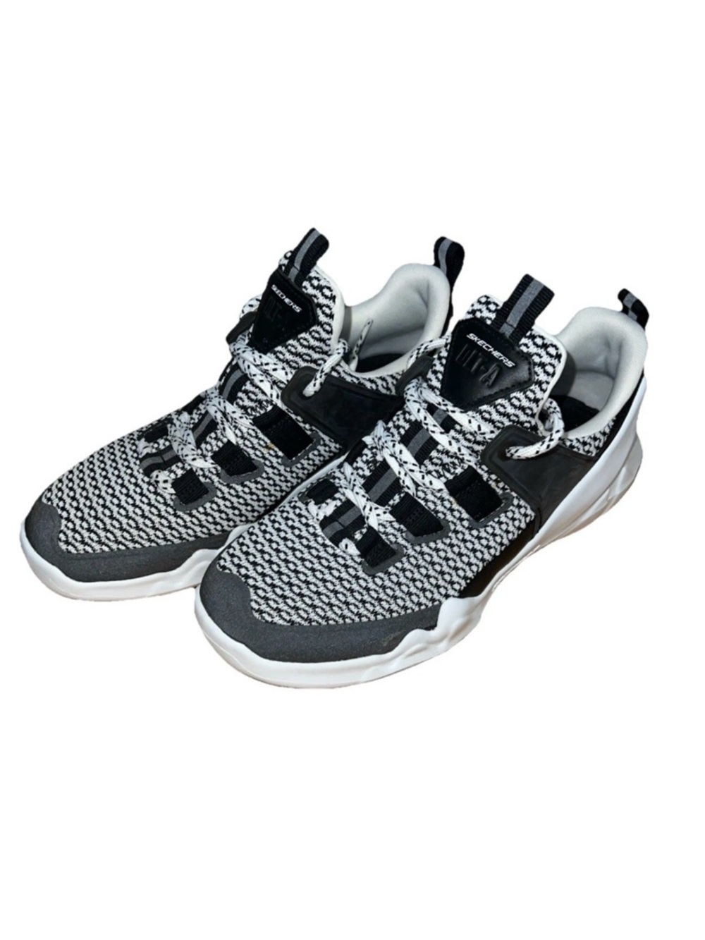 Black-And-White Women’s Skechers Air Cooled Memory Foam DLT-A - New